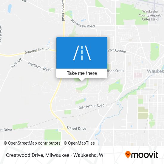 Mapa de Crestwood Drive