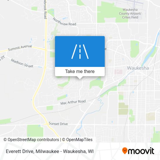 Everett Drive map