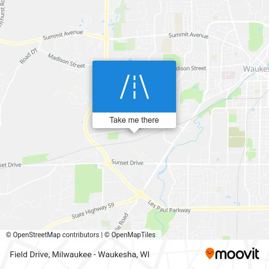 Field Drive map