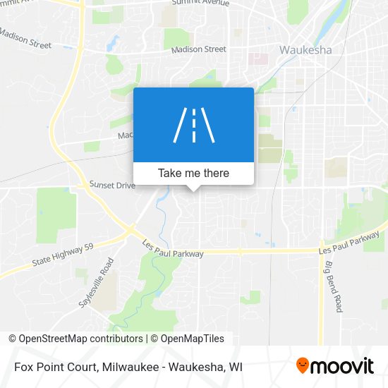 Mapa de Fox Point Court
