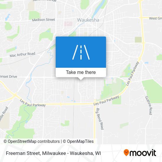 Freeman Street map