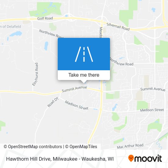 Mapa de Hawthorn Hill Drive