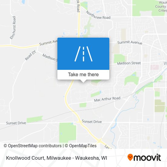 Mapa de Knollwood Court