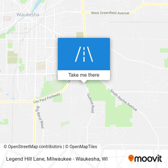 Legend Hill Lane map