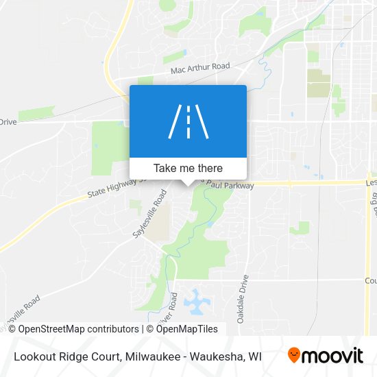 Mapa de Lookout Ridge Court