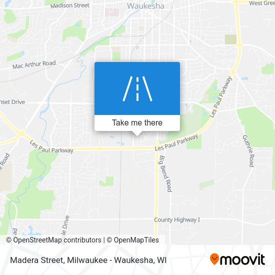 Madera Street map