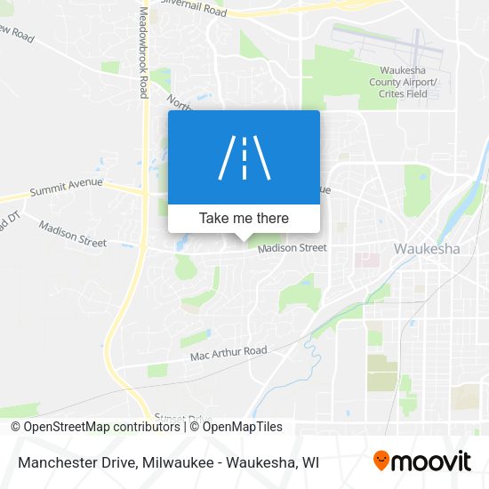 Manchester Drive map