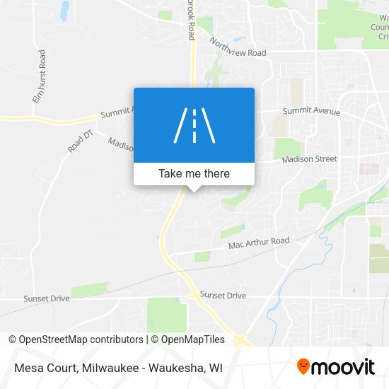 Mesa Court map