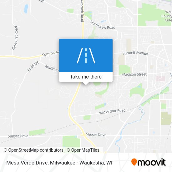Mesa Verde Drive map