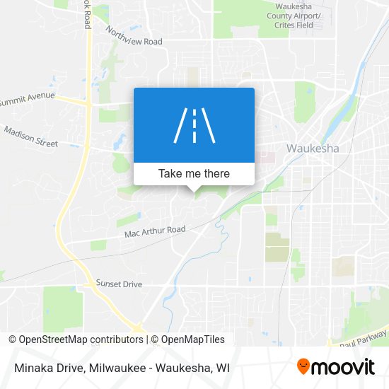Minaka Drive map