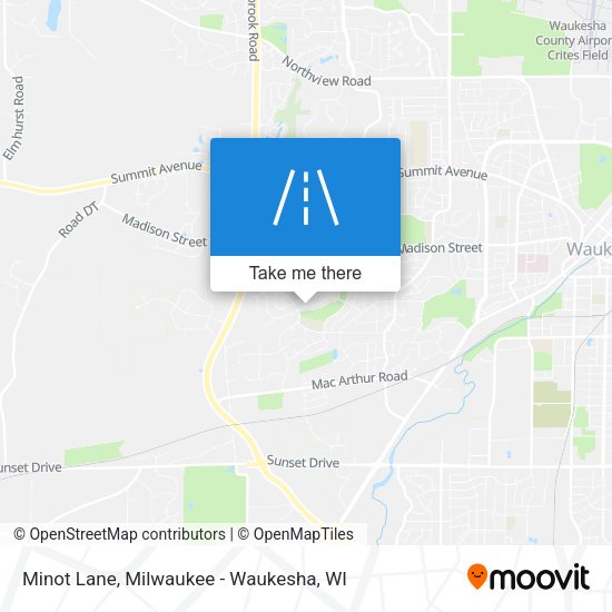 Minot Lane map