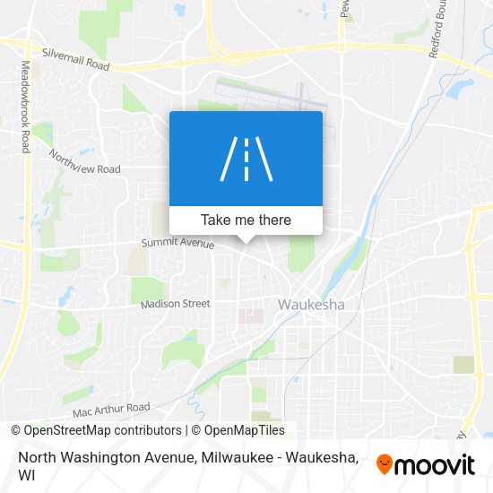 Mapa de North Washington Avenue