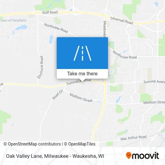 Mapa de Oak Valley Lane