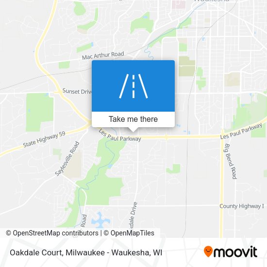 Mapa de Oakdale Court
