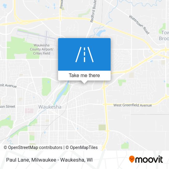 Paul Lane map
