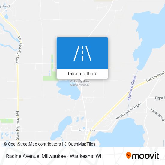 Racine Avenue map