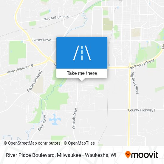 River Place Boulevard map