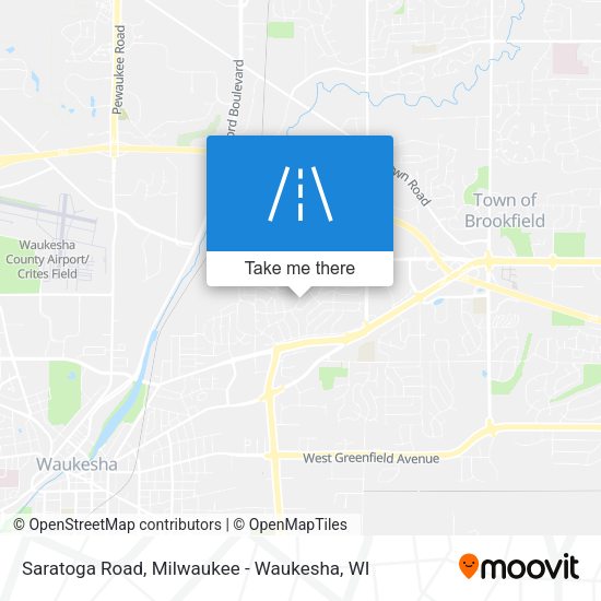 Saratoga Road map