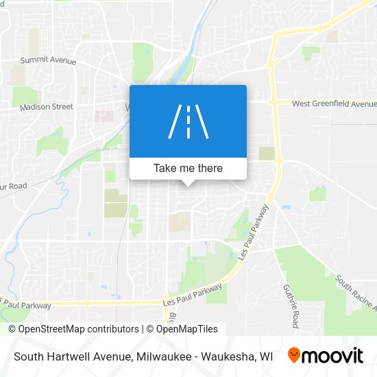 South Hartwell Avenue map