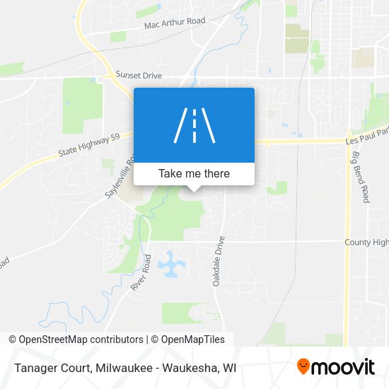 Mapa de Tanager Court