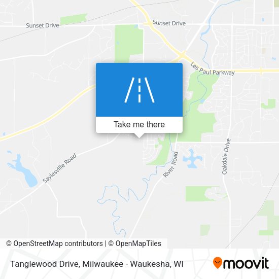 Tanglewood Drive map