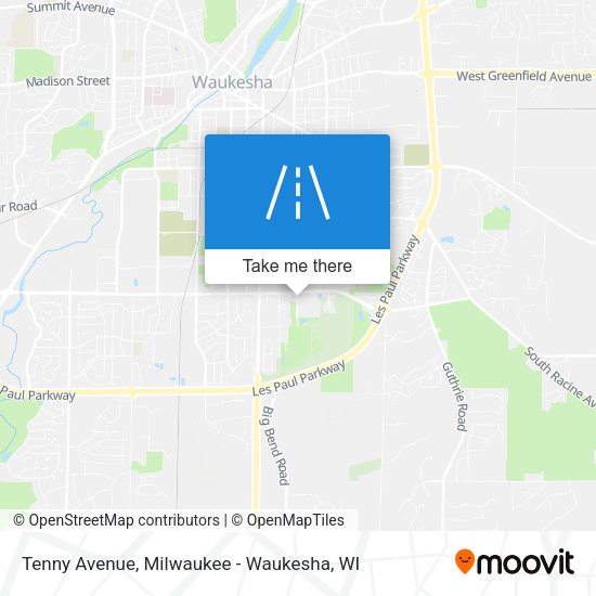 Tenny Avenue map