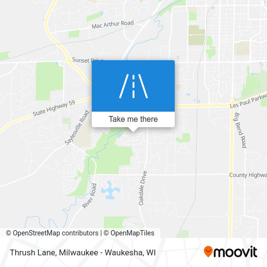 Thrush Lane map