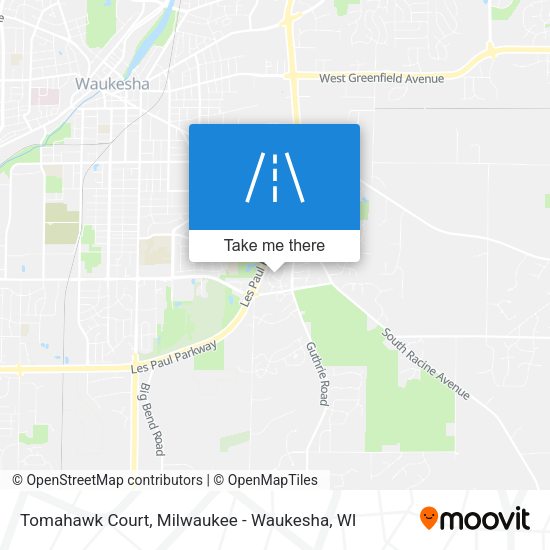 Tomahawk Court map