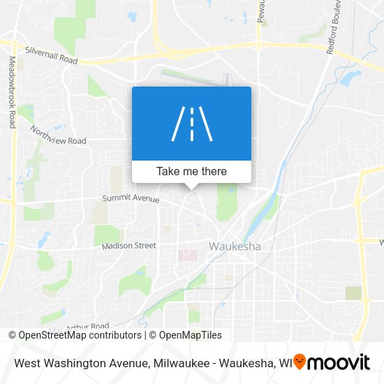 West Washington Avenue map