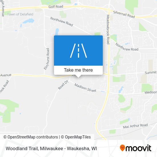 Mapa de Woodland Trail