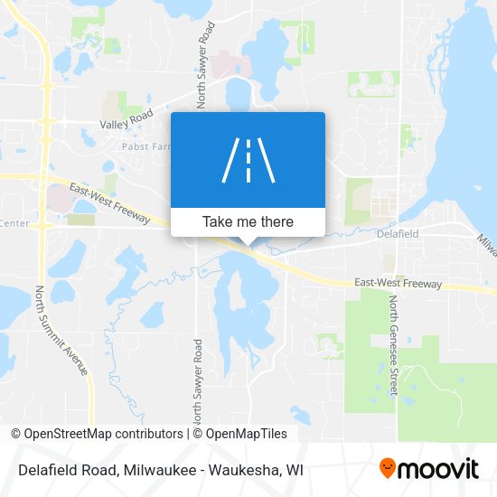 Delafield Road map