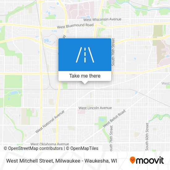 West Mitchell Street map