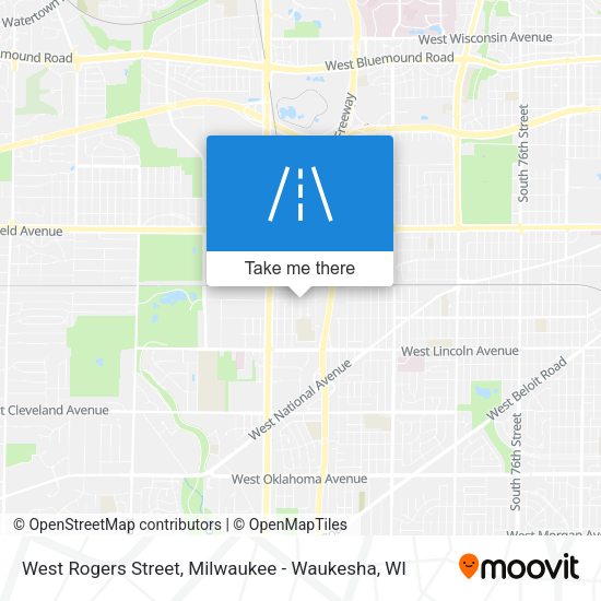 West Rogers Street map