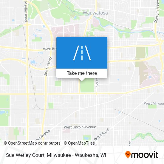 Mapa de Sue Wetley Court