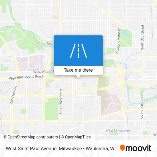 West Saint Paul Avenue map