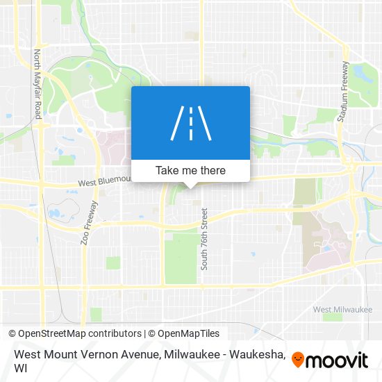 Mapa de West Mount Vernon Avenue