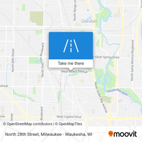 Mapa de North 28th Street