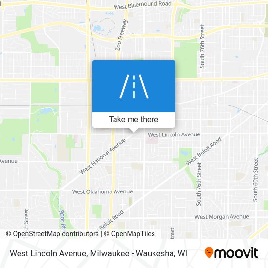 West Lincoln Avenue map