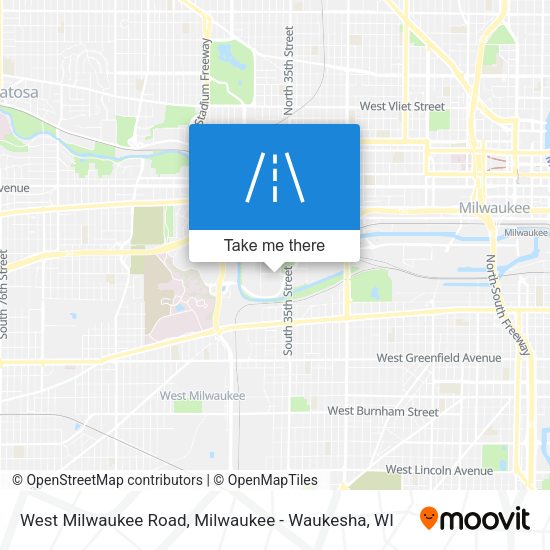 Mapa de West Milwaukee Road