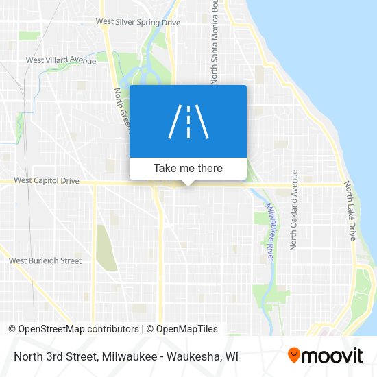 North 3rd Street map