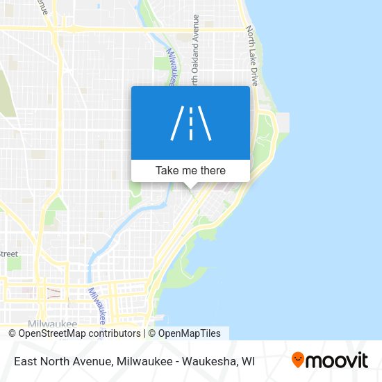 East North Avenue map