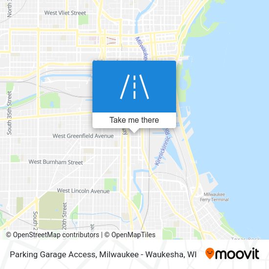 Parking Garage Access map