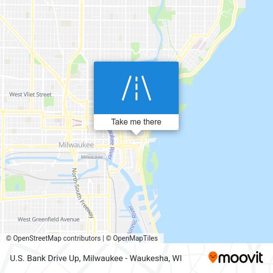Mapa de U.S. Bank Drive Up
