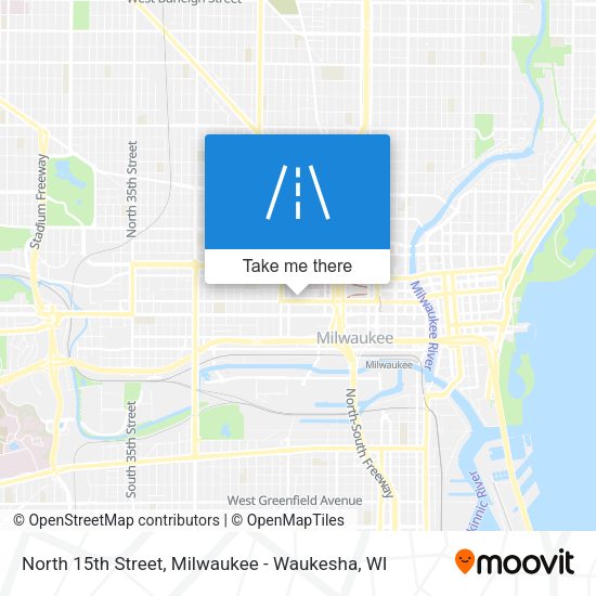 North 15th Street map