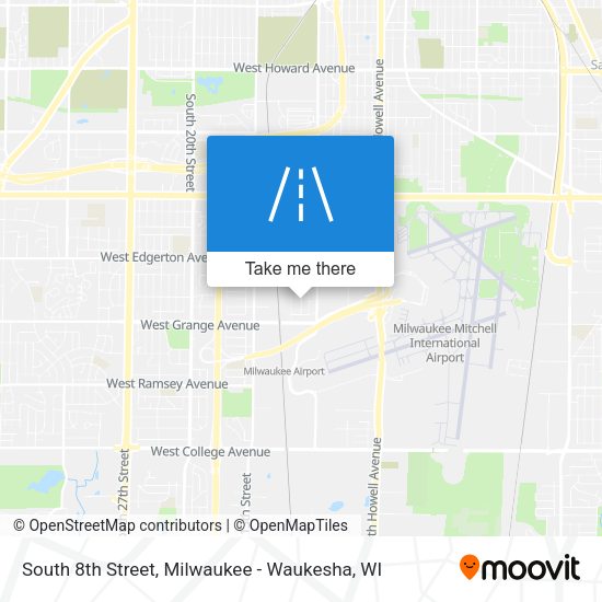 Mapa de South 8th Street
