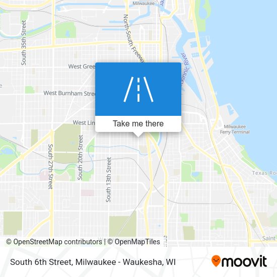 Mapa de South 6th Street