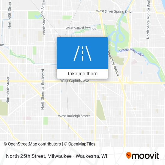 Mapa de North 25th Street
