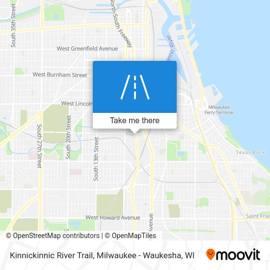 Kinnickinnic River Trail map