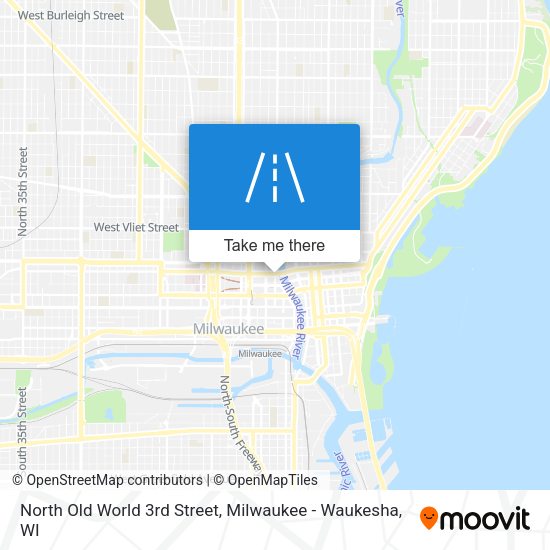 North Old World 3rd Street map