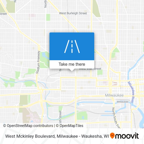 Mapa de West Mckinley Boulevard